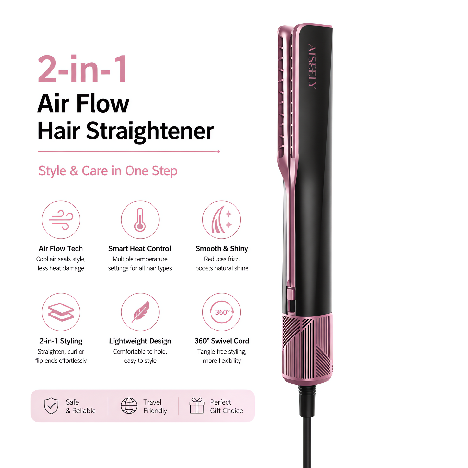 Cool air wet-to-dry hair styling benefits