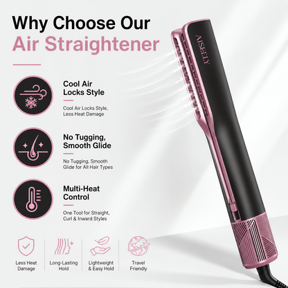 Straightening and curling with the Aiseely Cool Air Styler