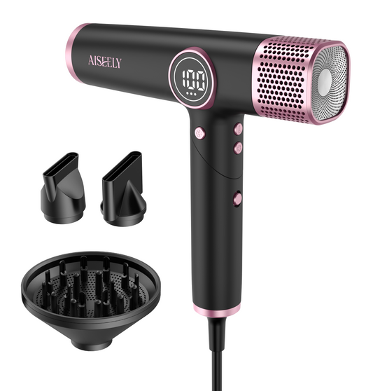 Aiseely powerful high-speed ionic hair dryer kit with attachments